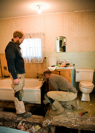 bathroom demo.