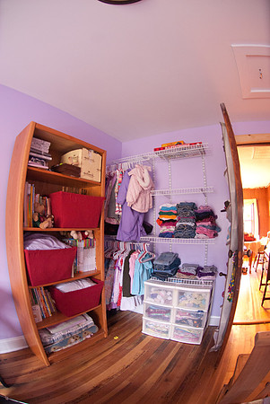 these rooms are so tiny, a closet isnt possible, so this was the solution.