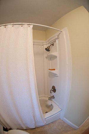 new shower, kept the cool old cast iron tub