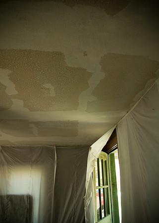 I spent days repairing ceiling and repainting